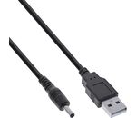 InLine USB DC Stromadapterkabel, USB A Stecker zu DC 3,5x1,35mm Hohlstecker 1m