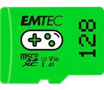 EMTEC MicroSD Card 128GB SDXC CL.10 UHS1 U3 V30 A1 Gaming
