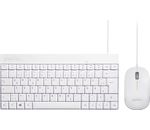 Perixx PERIDUO-212 DE, Mini USB-Tastatur und Maus Set, weiß