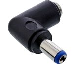 InLine DC Adapter, 5,5x2,1mm DC Hohlstecker Stecker / Buchse gewinkelt