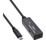 InLine USB 3.2 Gen.1 Aktiv-Verlängerung, USB-C Stecker an USB-C Buchse, 5m