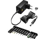 Universal-Netzteil 3 V - 12 V, max. 27 W; inkl. 11 Adapter: 7 DC-Adapter plus USB-C™, USB-A, USB Mini-B, Micro-USB und Schraubklemmenanschluss