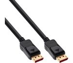 InLine® DisplayPort 1.4 Kabel, schwarz, vergoldete Kontakte, 2,5m