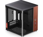 Jonsbo TK-0 PC Gehäuse, Mini-Tower, Mini-ITX, Tempered Glass, Holz - schwarz