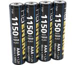 Heitech AAA NiMh Akku, 1150 mAh, 4er Blister