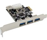 InLine® PCIe Karte, 3x+1x USB 3.2 Gen.1, Molex kompatibler 4-Pin Stromanschluss
