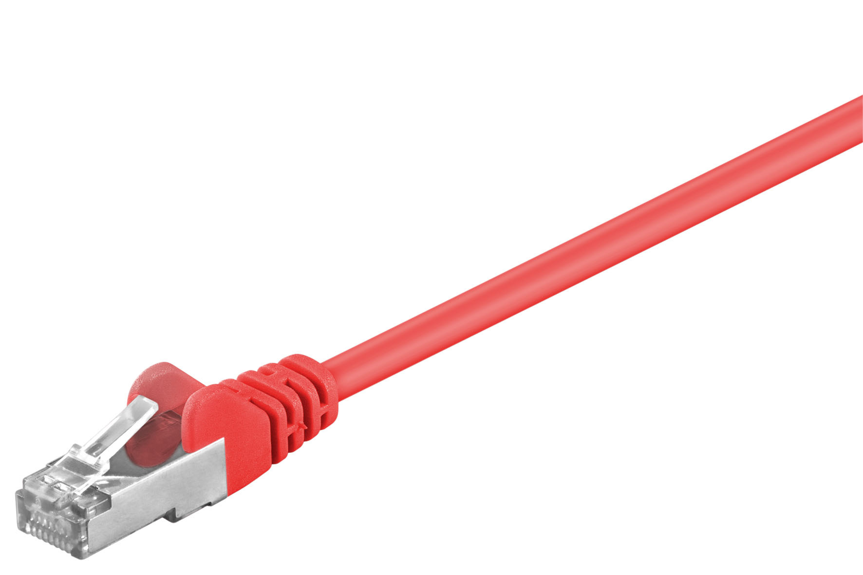 10x Cat 5e Patchkabel SF/UTP RJ 45 - Stecker Folienschirmung rot 2m SB