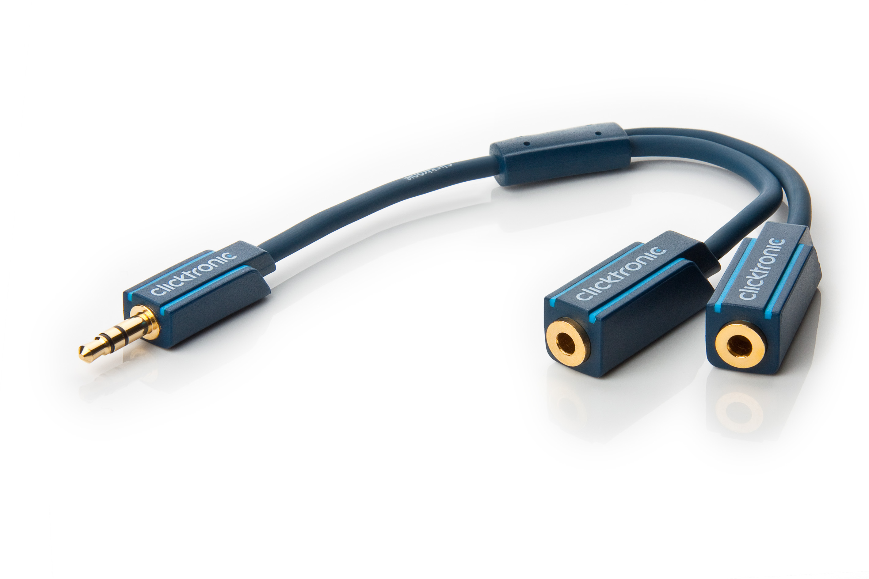 10x Clicktronic Casual MP3 Adapterkabel (3,5mm Klinken-Stecker/2x Cinch ...