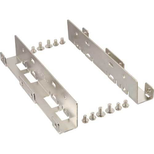 10x InLine HDD/SSD Einbauschienen 2x2,5" zu 3,5" nur Rahmen und Schrauben