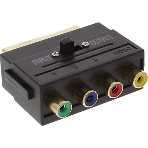 InLine Scart Adapter Scart St4x Cinch schwarz eBay