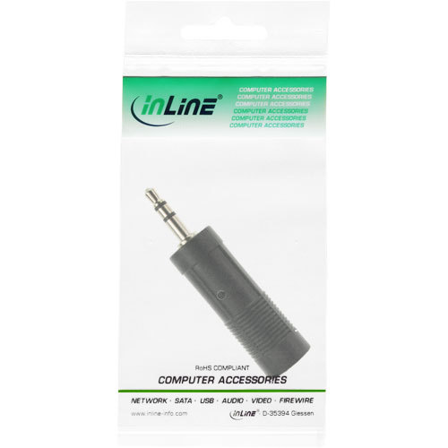 InLine Audio Adapter 3,5mm Klinke St->6,3mm Klinke Bu ...