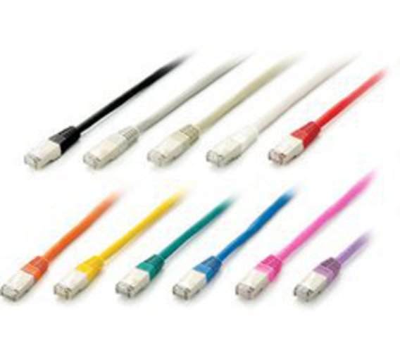 10x equip Patchkabel S/FTP Cat.6a/10G (PIMF) violett 15,0m