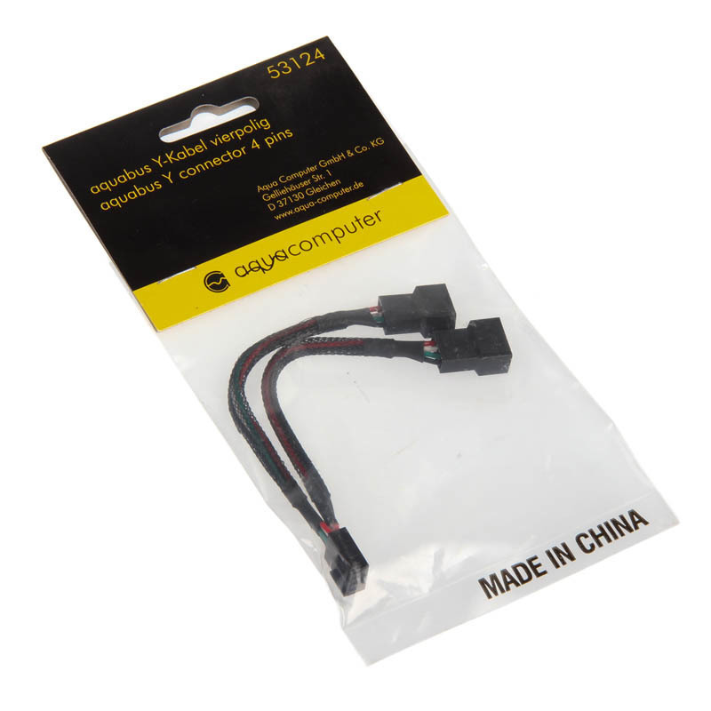 Aqua Computer Aquabus Y-Kabel - 4-polig Schwarz
