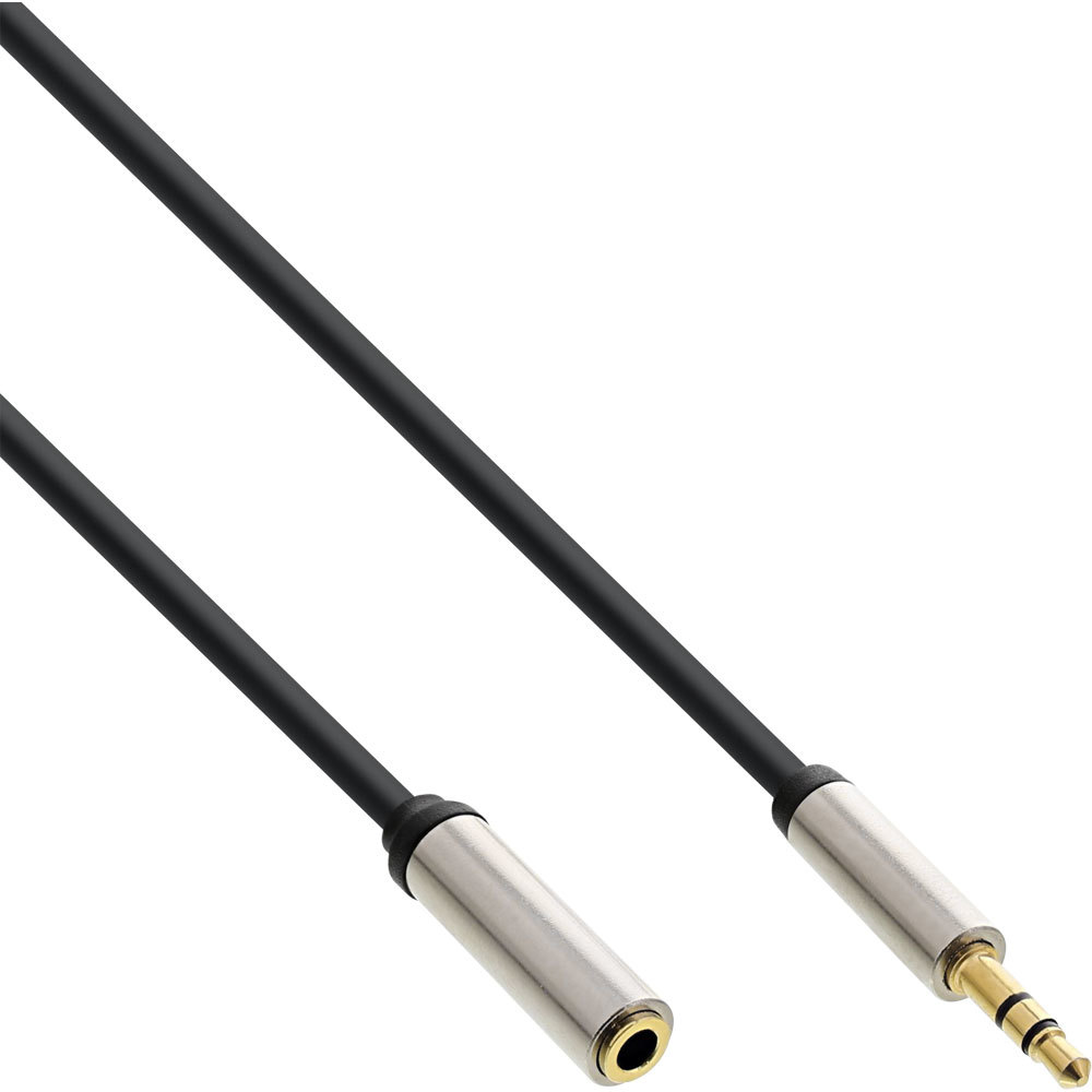 5x InLine  Slim Audio Kabel  Klinke 3 5mm ST BU Stereo 
