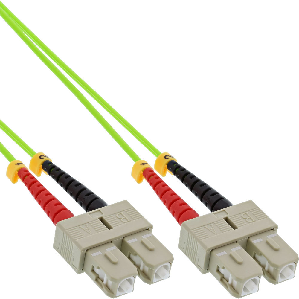 3x InLine LWL Duplex Kabel, SC/SC, 50/125µm, OM5, 2m