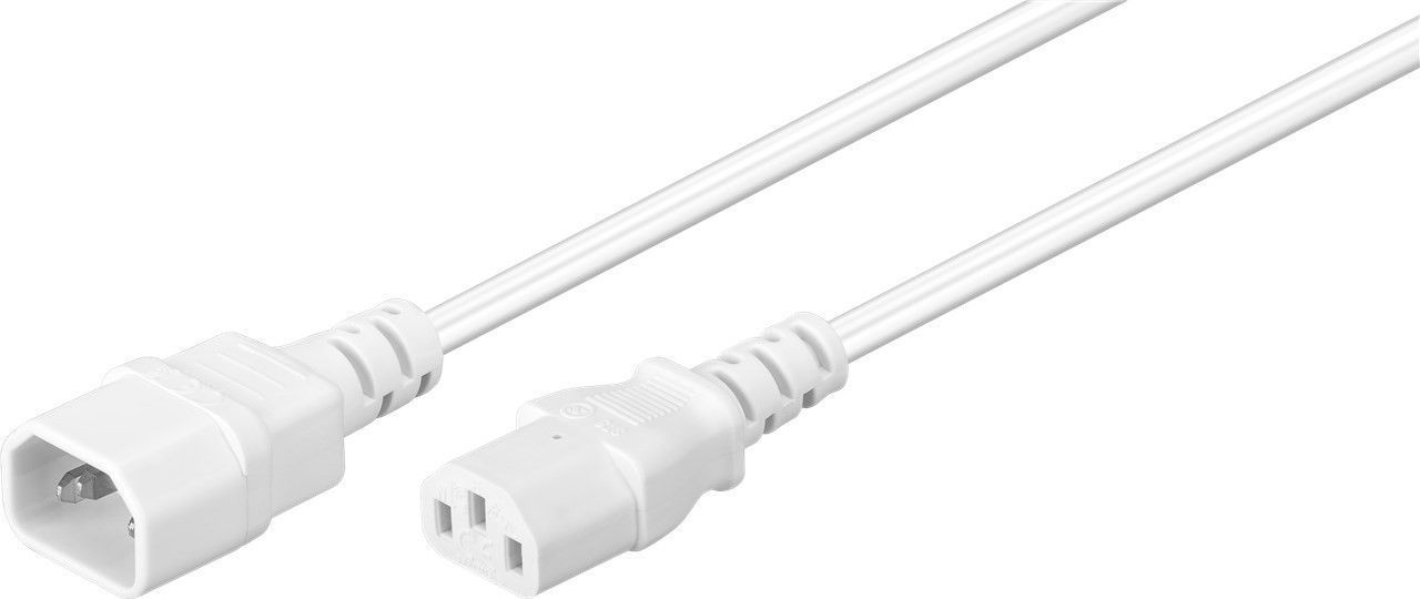 Netzkabel 0,5m; Nk 100 W-050 0.5m Weiß