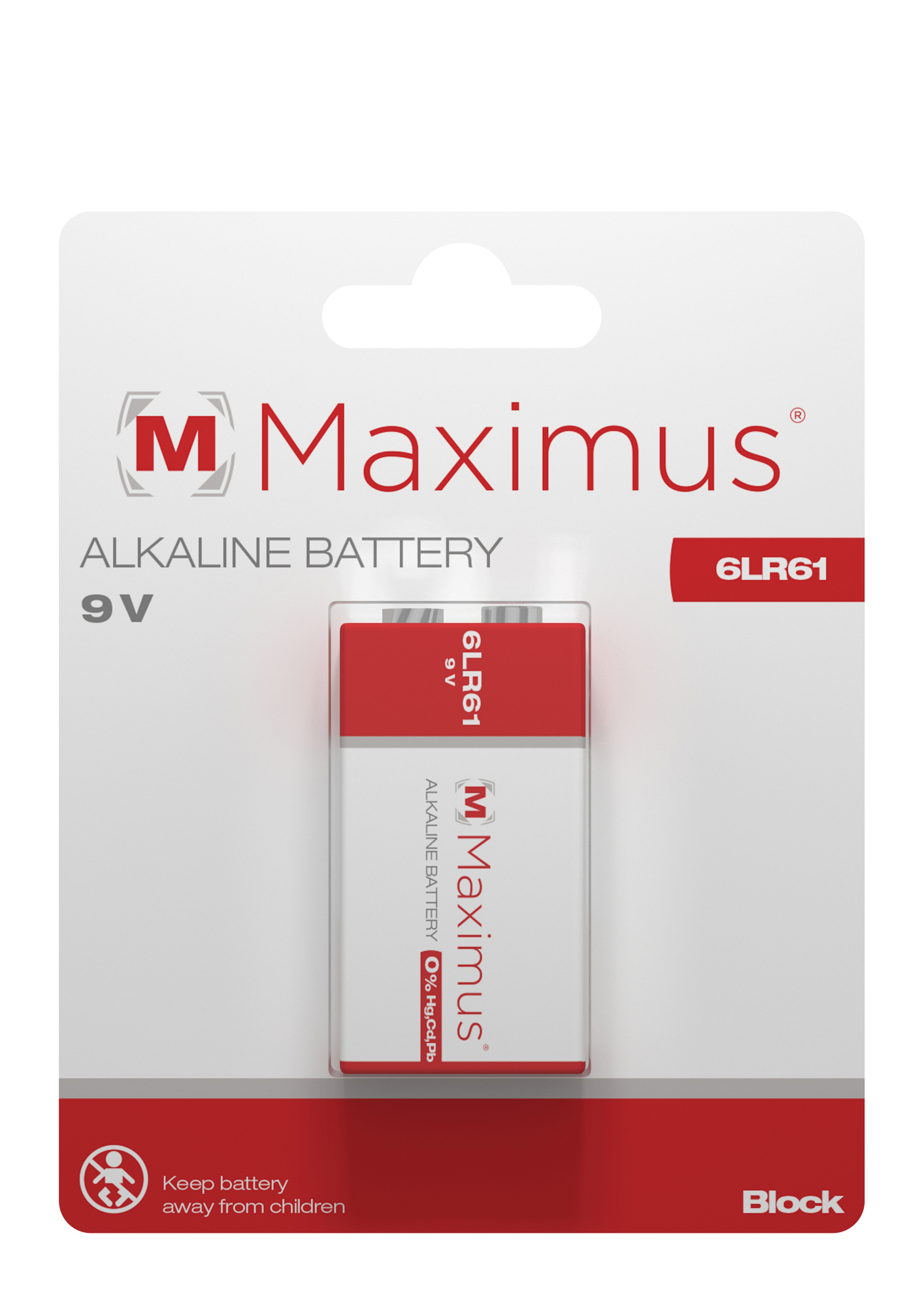 Maximus Alkaline Batterien 9v Block 6lr61 Mn1604 1er Blister