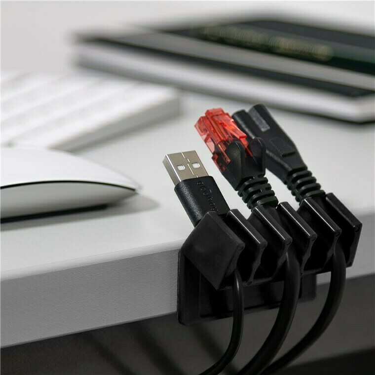 Kabel Management 5-Slots, schwarz; Kabel Management 5-Slots, schwarz, Schwarz - 