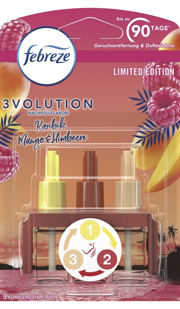 Steckdosen Lufterfrischer Refill 6x Febreze Ambi Pur Nachfüllung – Duft ' Blossom & Breeze' Für Steckdosen-Diffuser Febreze 3volution Duftstecker