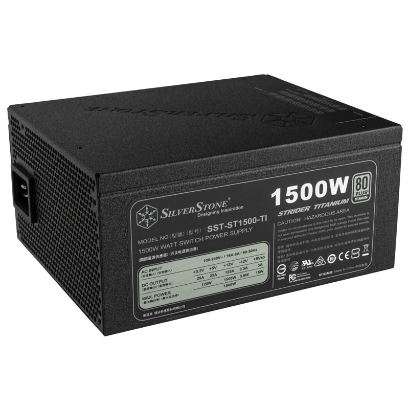 Silverstone SST-ST1500-TI v1.1 Netzteil 80 PLUS Titanium, modular - 1500 Watt