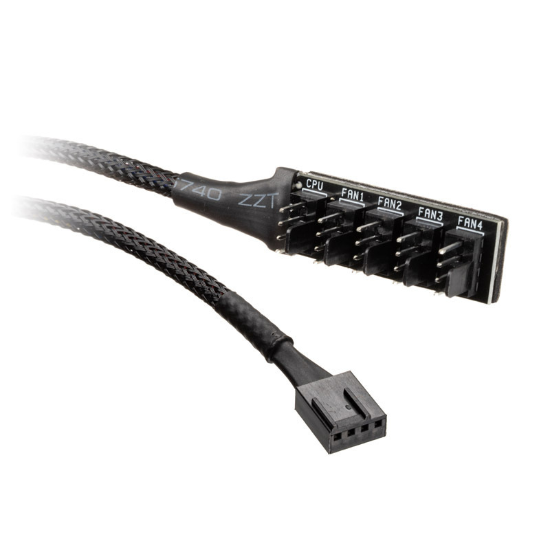 10x Akasa FLEXA FP5H PWM Splitter Hub - schwarz