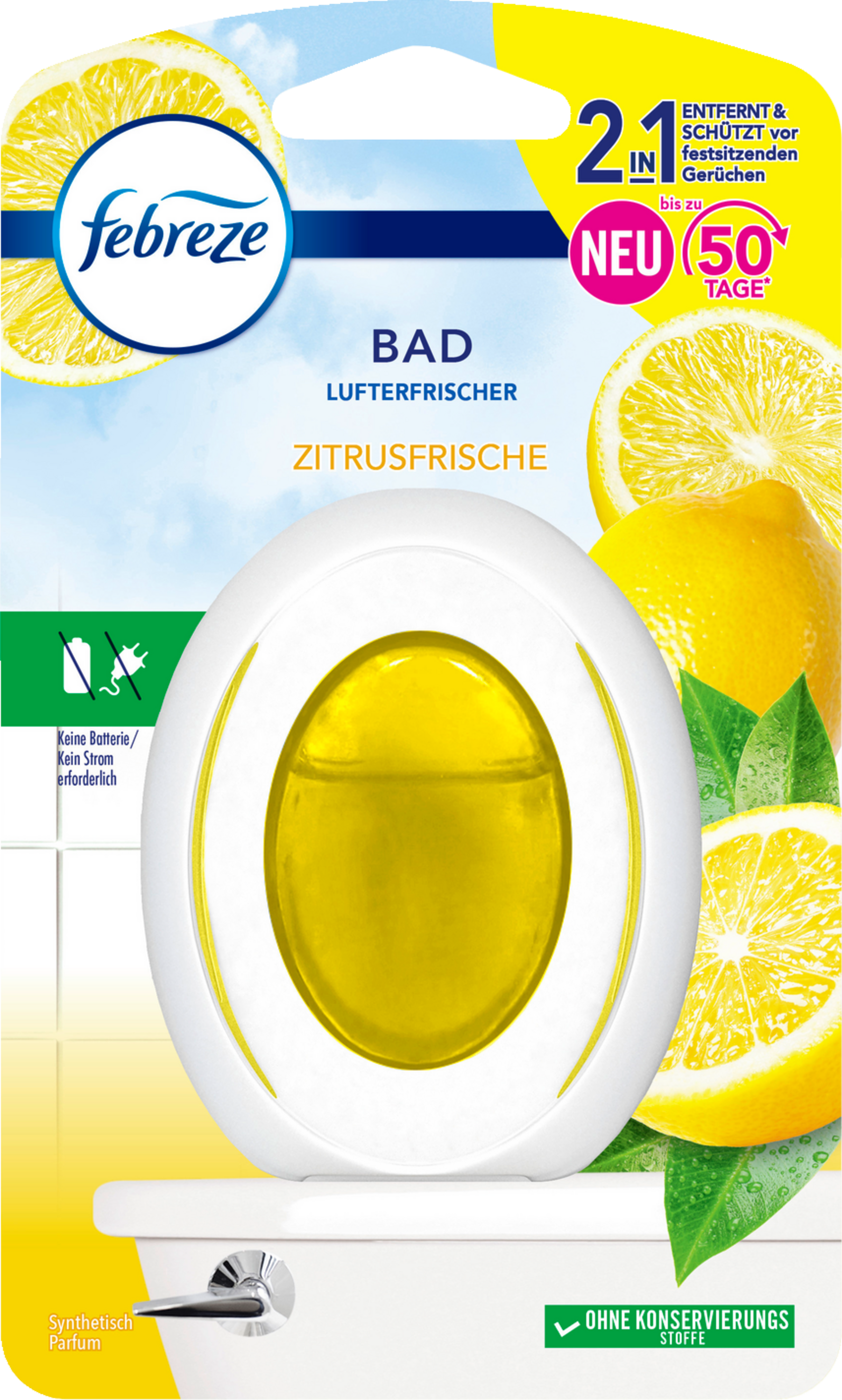 Febreze Lufterfrischer Raumduft Zitrusfrische Duftspender für