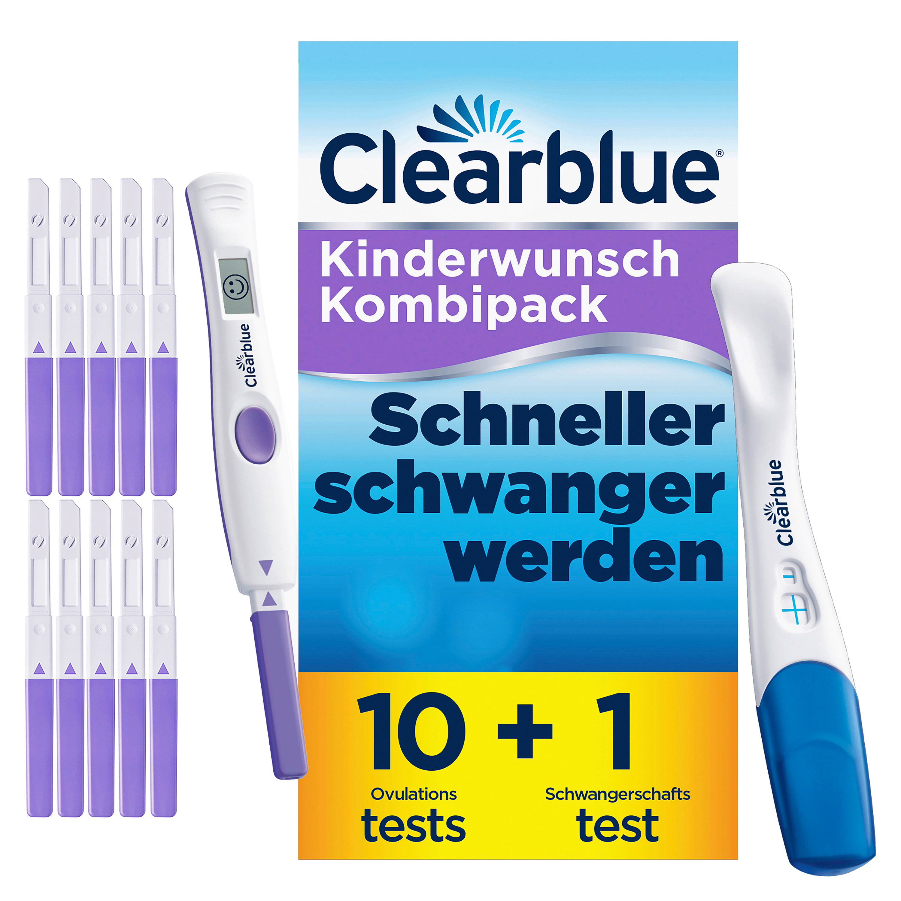 CLEARBLUE Kinderwunsch Kit Fortschritt & Digital 10+1