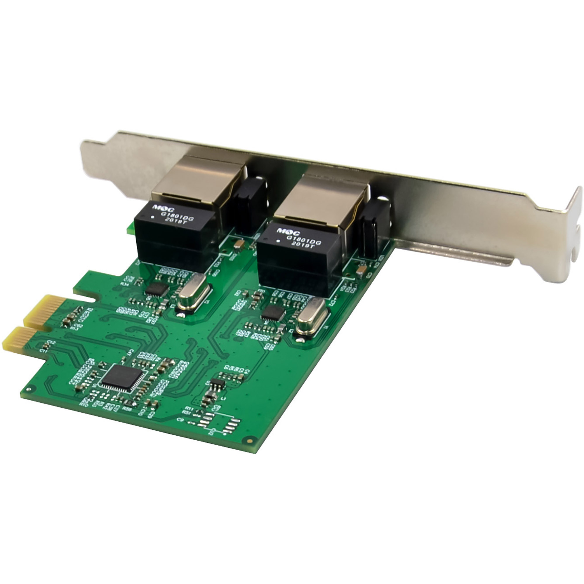 INLINE® DUAL GIGABIT Netzwerkkarte, 2x RJ45 1Gb/s, PCIe x1, inkl. LP ...